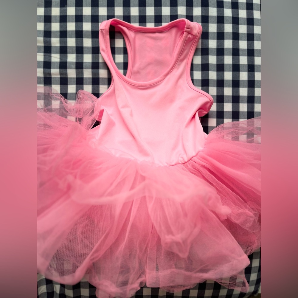 Pink I LOVE PLUM Tutu Dress, 4T